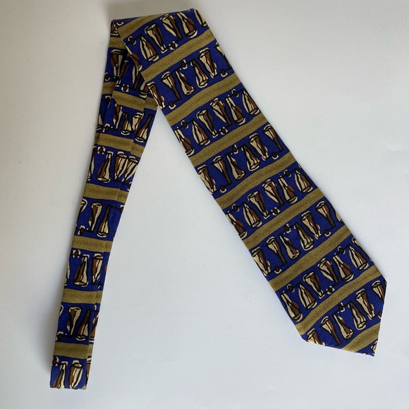 J. Garcia Silk Tie "Like a Twittering Machine” Blue Collection 14 Vintage 1996 - Picture 5 of 10